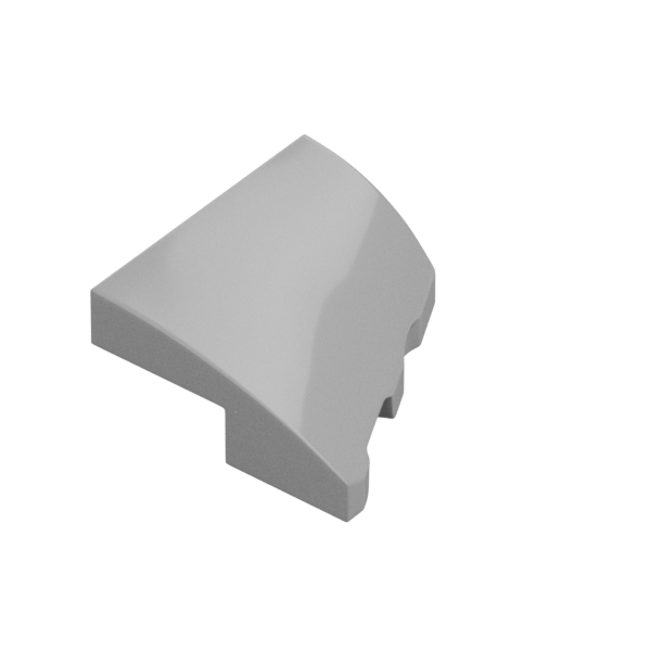 PLATE 2X2X2/3, HALF BOW, W/ CUT, LEF