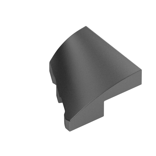 PLATE 2X2X2/3, HALF BOW W/ CUT, RIGHT