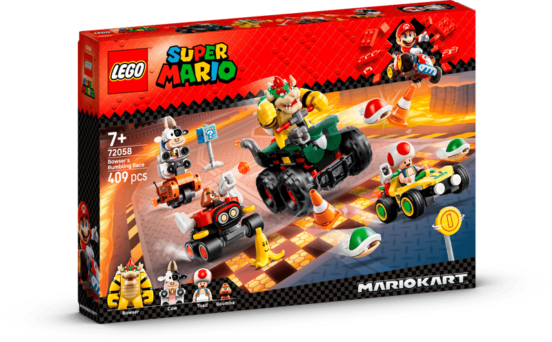 لگو سوپر ماریو کارت مسابقه پرهیاهوی Bowser