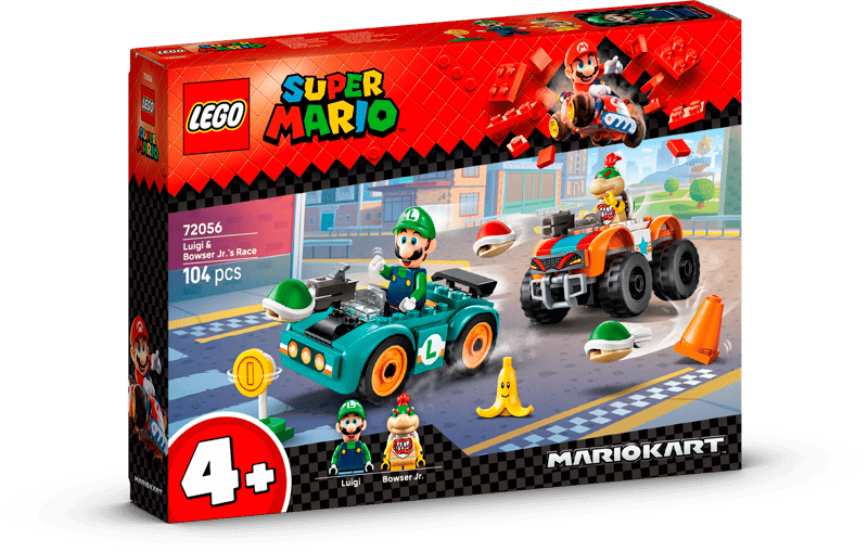 لگو سوپر ماریو ماریو کارت لوئیجی و Bowser Jr.