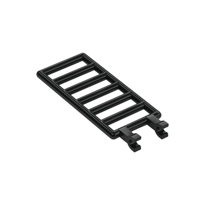 LEGO Black Bar 7 x 3 with Double Clips