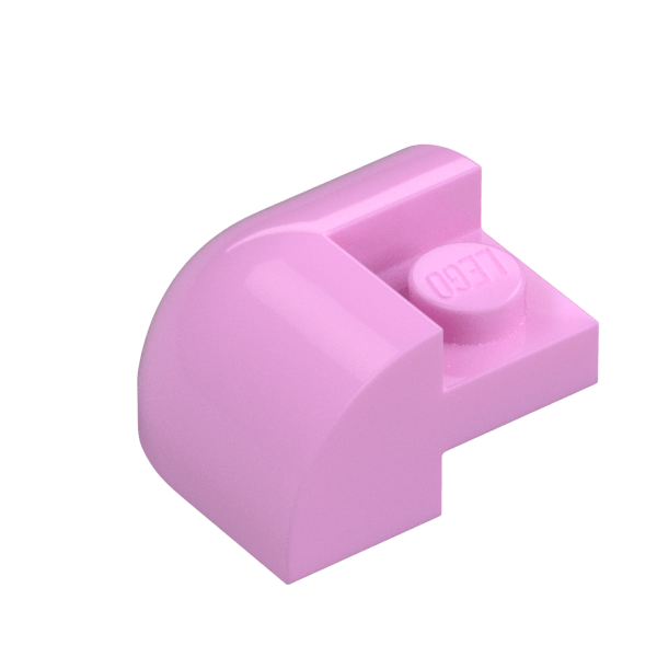 BRICK,2X2X1,BOW OUTSIDE CORNER,W/ CUTOUT