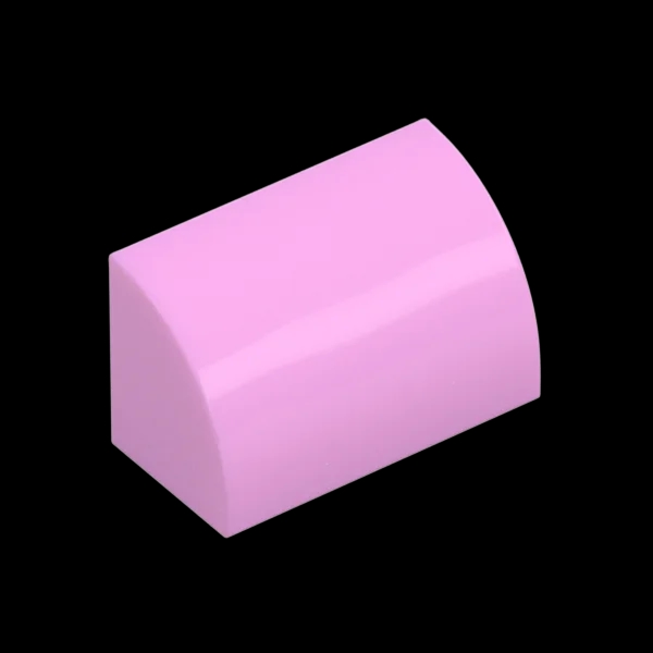 BRICK 1X2, OUTSIDE HALF BOW