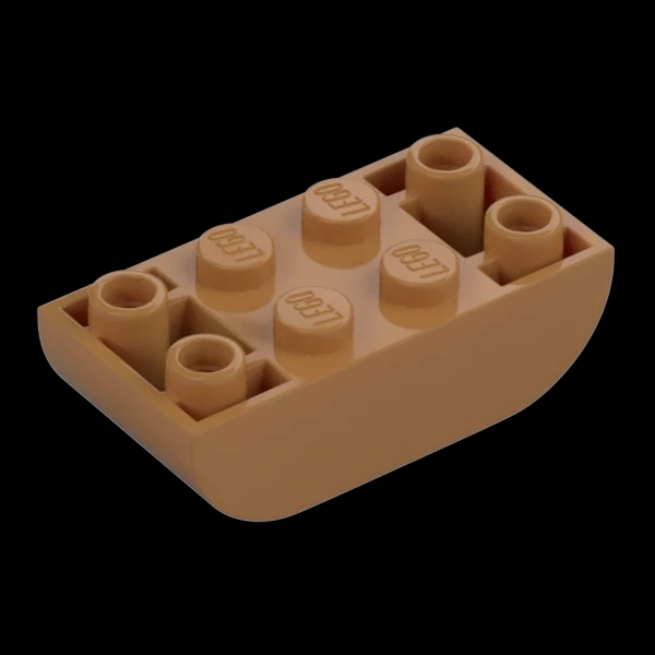 BRICK 2X4, INVERTED, OUTSIDE BOW