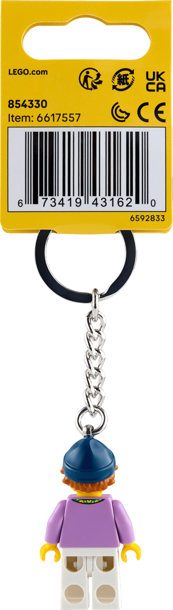 لگو جاکلیدی دختر با بند آفتابگردان (Sunflower Lanyard Girl Key Chain)