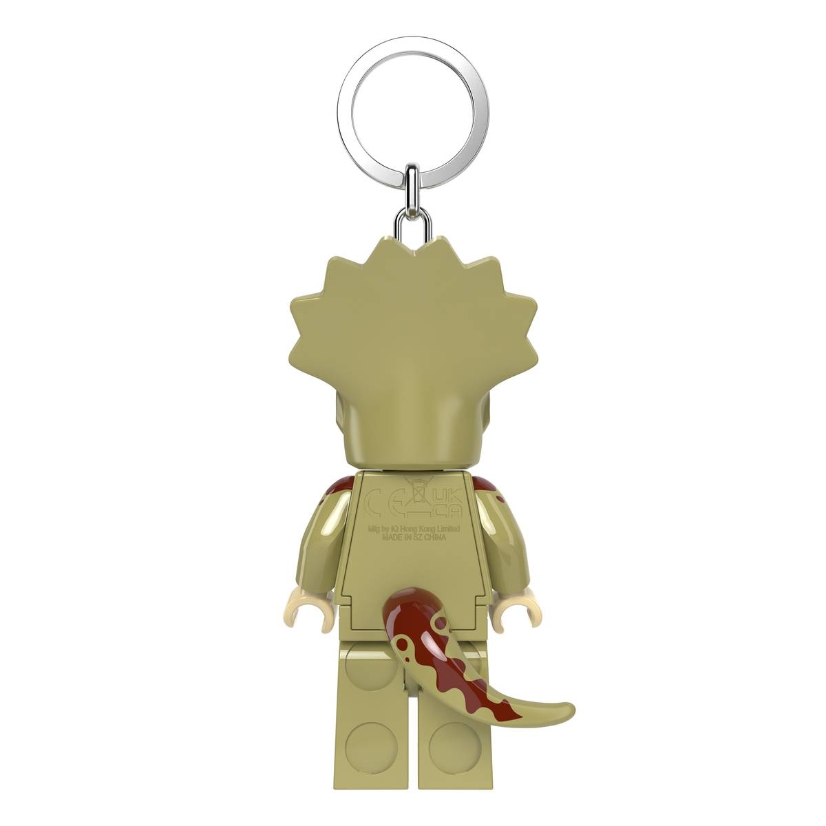 لگو جاکلیدی نوری لباس تریسراتوپس (LEGO Triceratops Costume Fan Key Light)