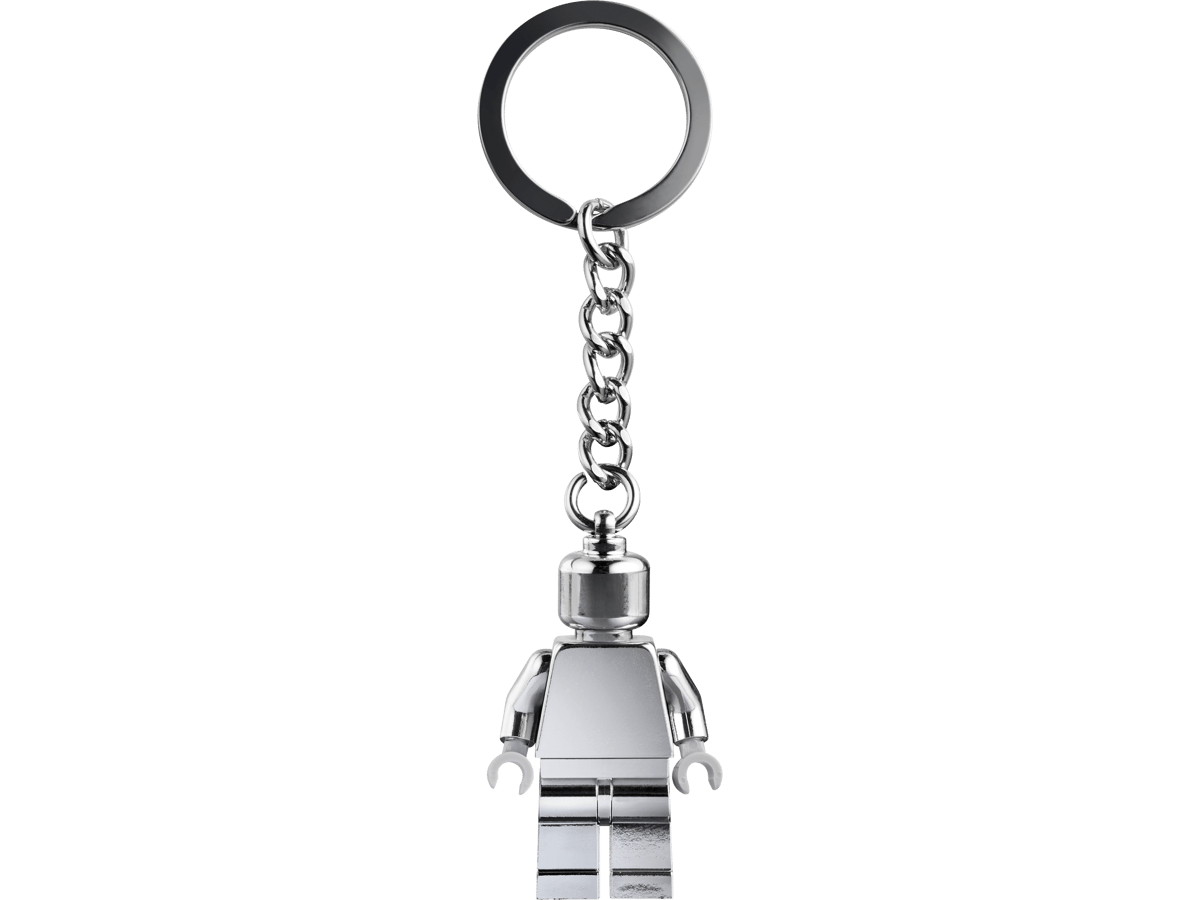لگو جاکلیدی مینی‌فیگور نقره‌ای (LEGO Silver Minifigure Key Chain)