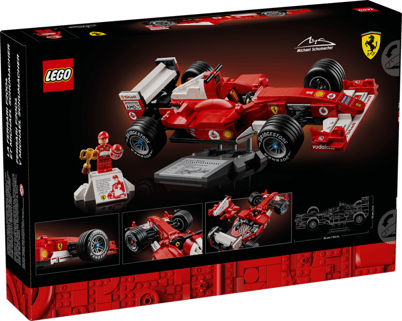 لگو آیکونز Ferrari F2004 و مایکل شوماخر