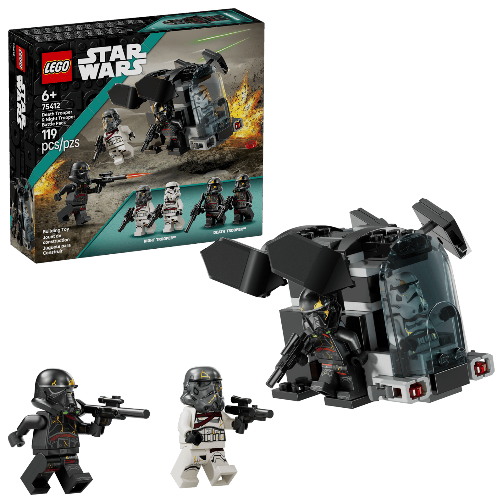 لگو استار وارز بتل پک سربازان Death Trooper و Night Trooper