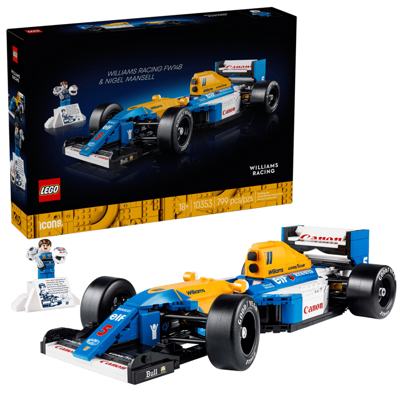 لگو آیکونز ویلیامز ریسینگ FW14B و نایجل منسل