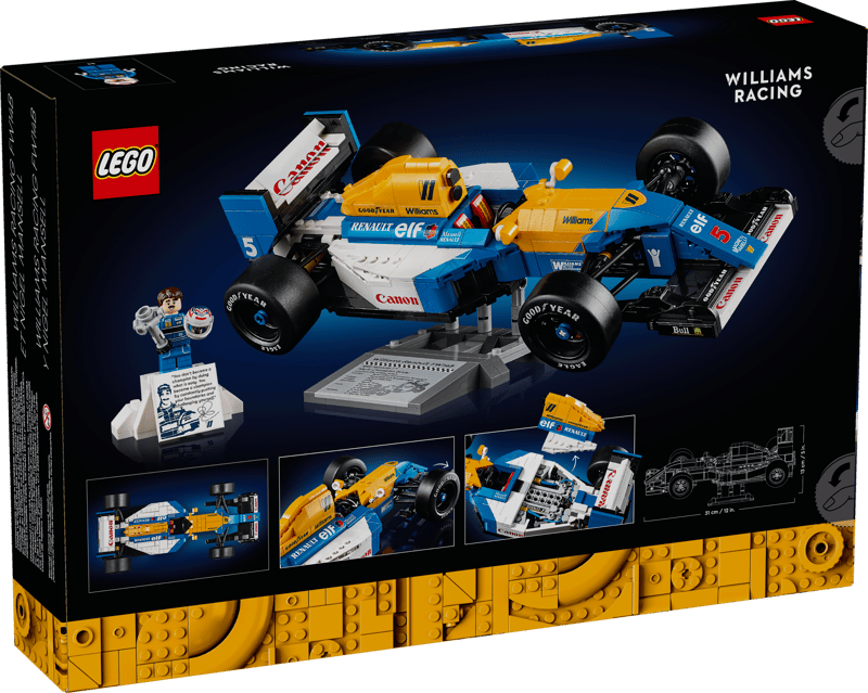 لگو آیکونز ویلیامز ریسینگ FW14B و نایجل منسل
